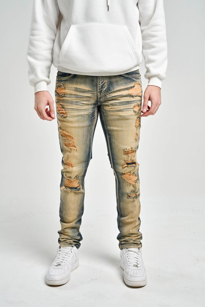 SPARK PREMIUM DENIM SLIM FIT JEANS - S4405 - DARK INDIGO