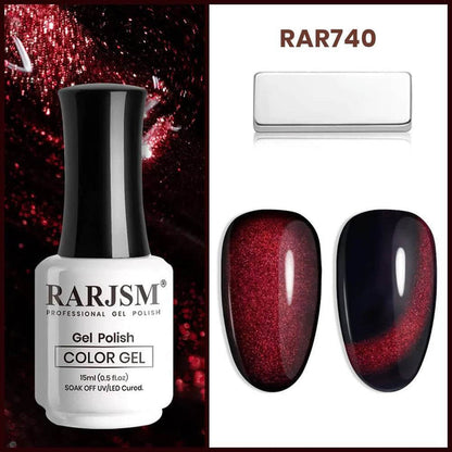Sparkly Black & Red Gel Nail Polish | 15ml