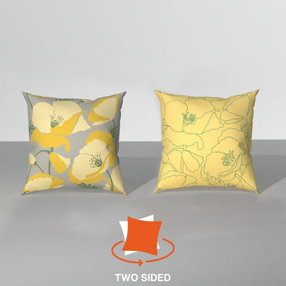 Spring|Cushion|Covers|with|Cushion|Fillers|Green-Grey|Set|of|5|Combo