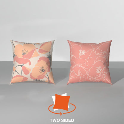 Spring|Cushion|Covers|with|Cushion|Fillers|Maroon-Grey|Set|of|5|Combo
