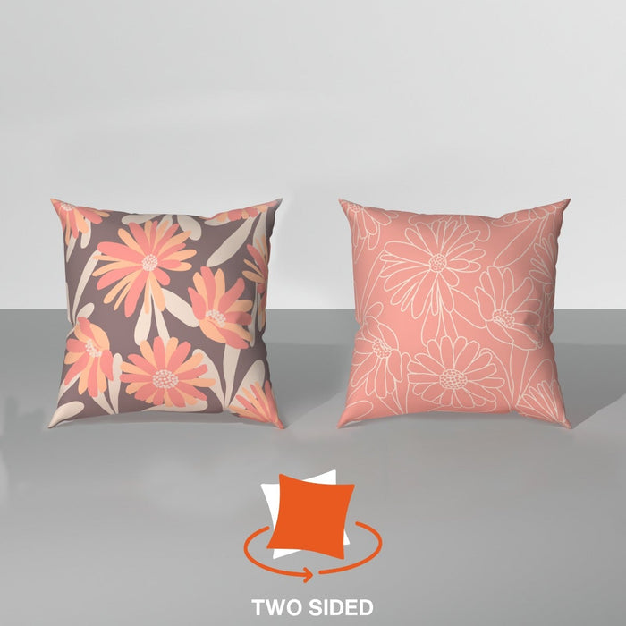Spring|Cushion|Covers|with|Cushion|Fillers|Maroon-Grey|Set|of|5|Combo