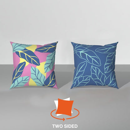 Spring|Cushion|Covers|with|Premium|Cushion|Fillers|Blue-Grey|Set|of|5|Combo