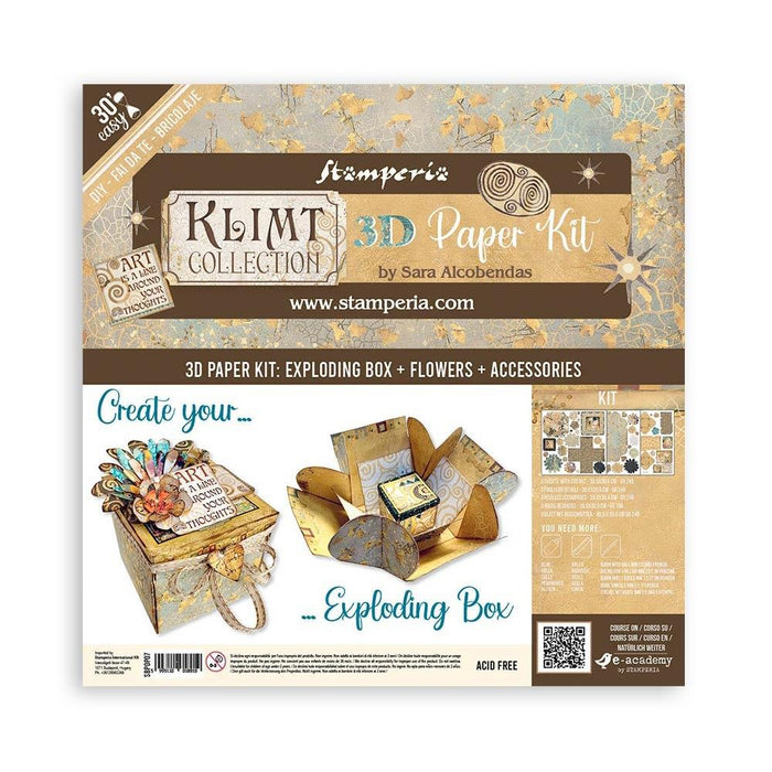 Stamperia - 3D Paper Kit - Klimt. Available at Embellish Away located in Bowmanville Ontario Canada.