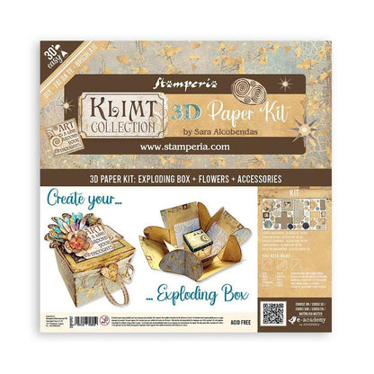 Stamperia - 3D Paper Kit - Klimt. Available at Embellish Away located in Bowmanville Ontario Canada.