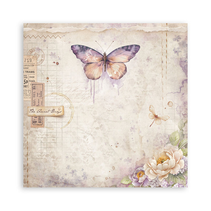 Stamperia - 8X8 Maxi Paper Pad - Quiet Days. Includes 22 sheets. Available at Embellish Away located in Bowmanville Ontario Canada.