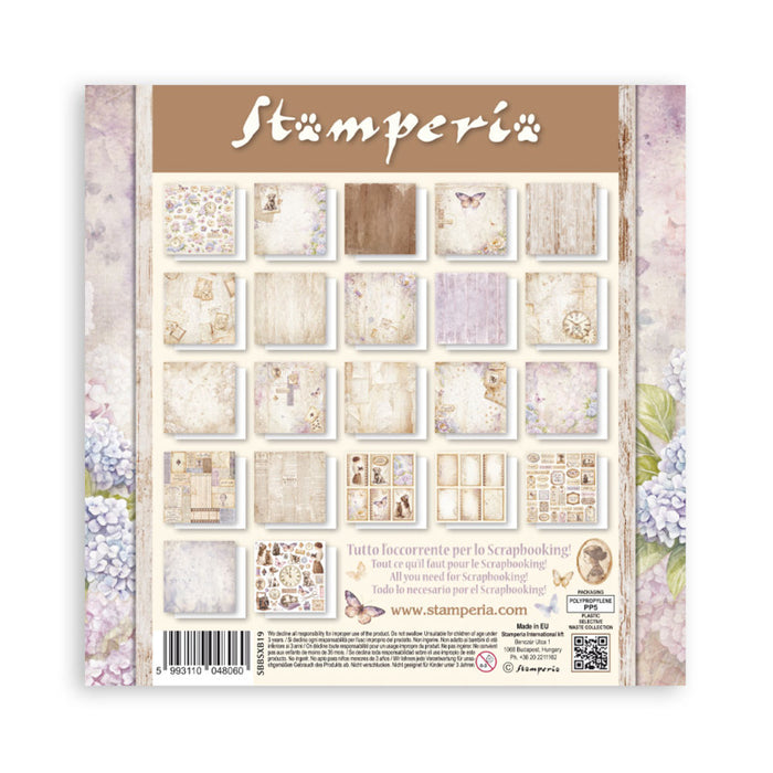 Stamperia - 8X8 Maxi Paper Pad - Quiet Days. Includes 22 sheets. Available at Embellish Away located in Bowmanville Ontario Canada.