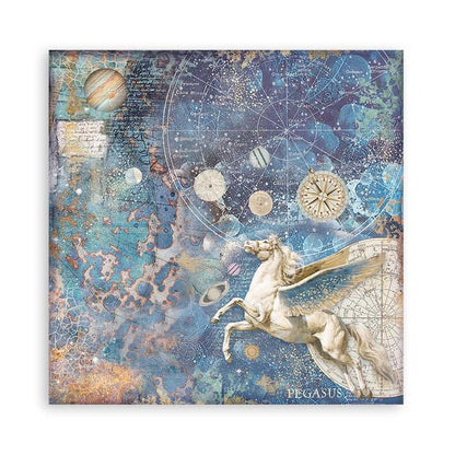 Stamperia - Backgrounds Double-Sided Paper Pad 8"X8" - 10/Pkg - Cosmos Infinity. This package includes 10 Designs/1 Each. Available at Embellish Away located in Bowmanville Ontario Canada.