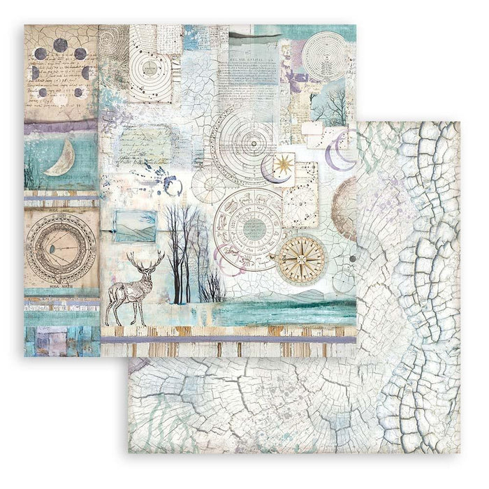 Stamperia - Backgrounds Double-Sided Paper Pad 8"X8" - 10/Pkg - Cosmos Infinity. This package includes 10 Designs/1 Each. Available at Embellish Away located in Bowmanville Ontario Canada.