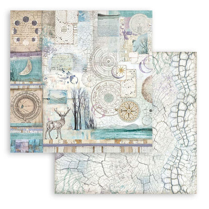 Stamperia - Backgrounds Double-Sided Paper Pad 8"X8" - 10/Pkg - Cosmos Infinity. This package includes 10 Designs/1 Each. Available at Embellish Away located in Bowmanville Ontario Canada.