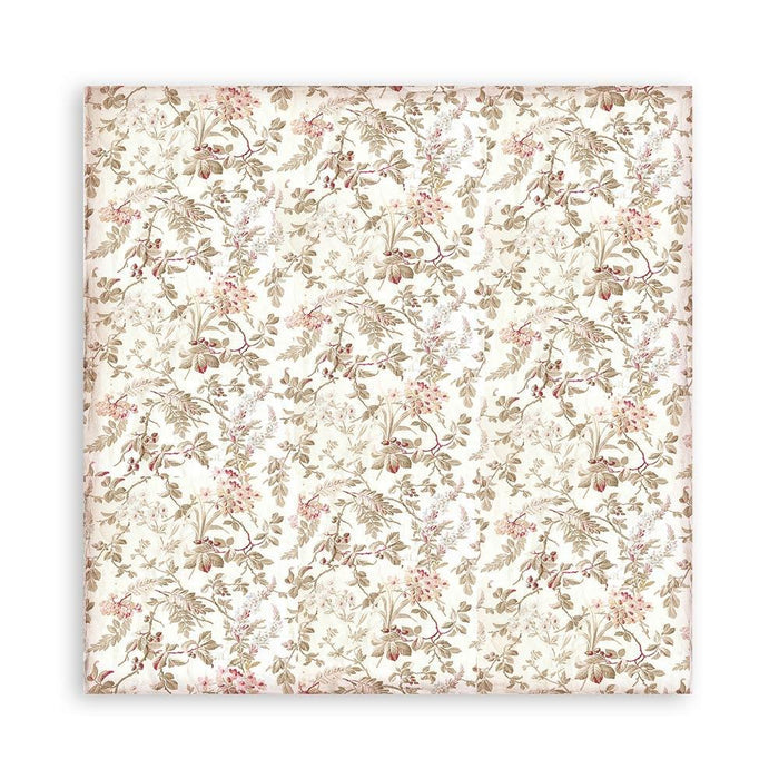 Stamperia - Backgrounds Double-Sided Paper Pad 8"X8" - 10/Pkg - You And Me - 10 Designs/1 Each. Available at Embellish Away located in Bowmanville Ontario Canada.