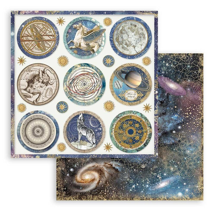 Stamperia - Double-Sided Paper Pad 8"X8" - 10/Pkg - Cosmos Infinity. This package includes 10 Designs/1 Each. Available at Embellish Away located in Bowmanville Ontario Canada.
