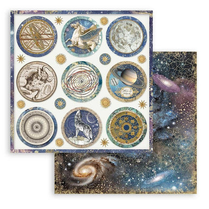 Stamperia - Double-Sided Paper Pad 8"X8" - 10/Pkg - Cosmos Infinity. This package includes 10 Designs/1 Each. Available at Embellish Away located in Bowmanville Ontario Canada.