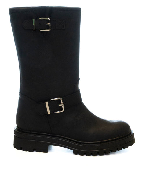 VSL Stivale fibbie pelle nero 7883 DOUGLAS-NERO