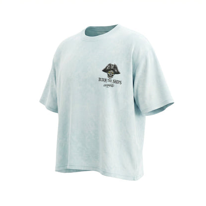 STONE WASHED T-SHIRT - BURN THE SHIPS