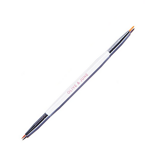Striper Brush Nail Art Tool by Olive and June with dual-ended fine brushes for detailed mani and French nail designs