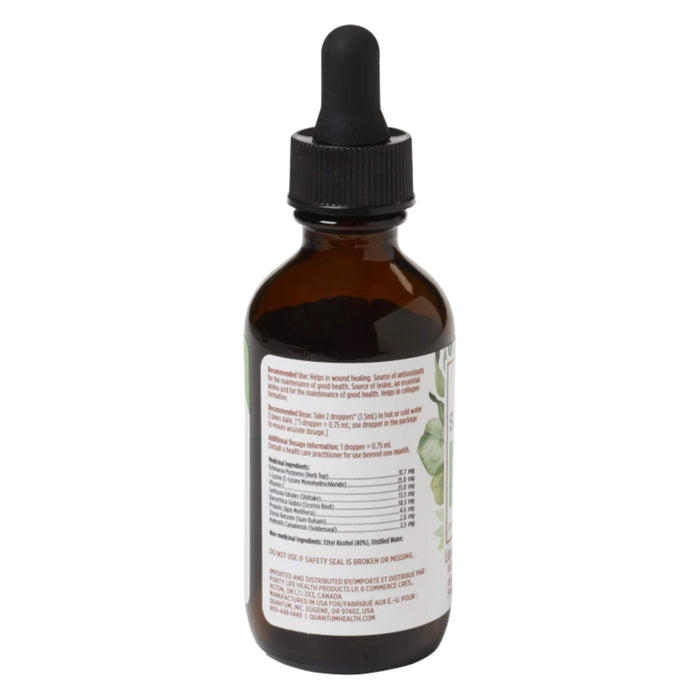 Back of Quantum Super LSN Plus+ Liquid Extract