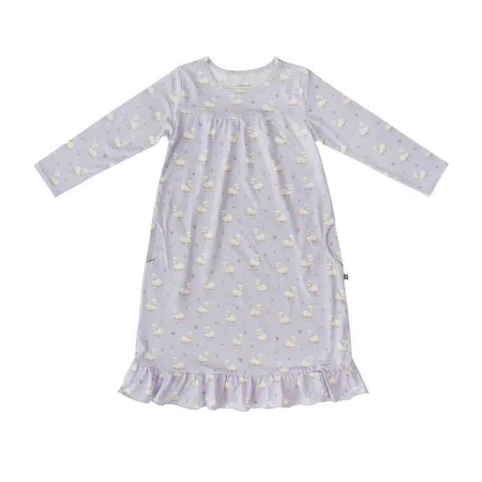 Sweet Bamboo L/S Nightgown-Little Sheep