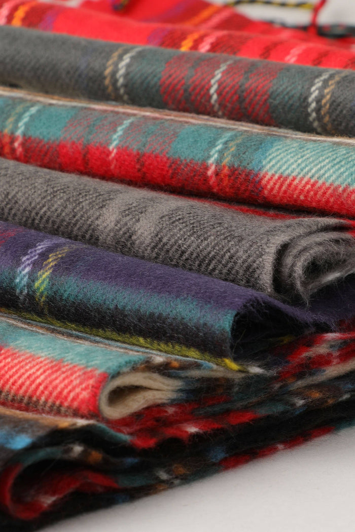 Fashion City tartan plaid muffler scarf with a cozy, stylish design, perfect for winter accessories.