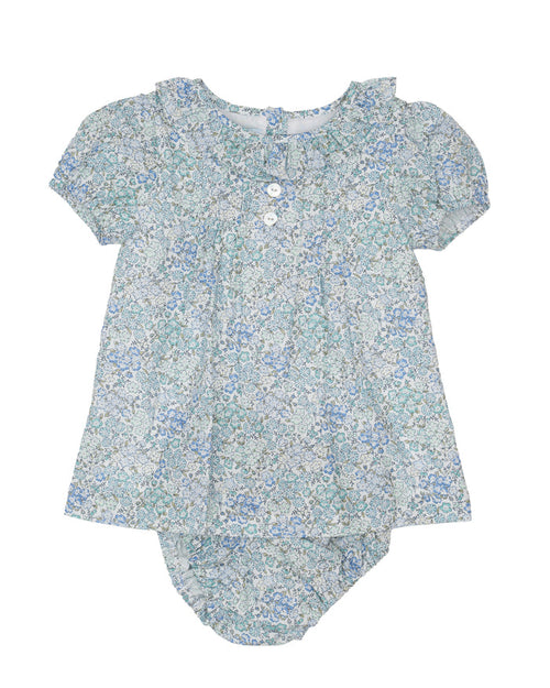 The Oaks Hallie Teal Briar Floral Bloomer Set