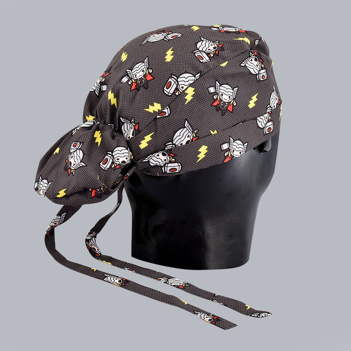 Tiny Comic Design Female Bun Cap 006