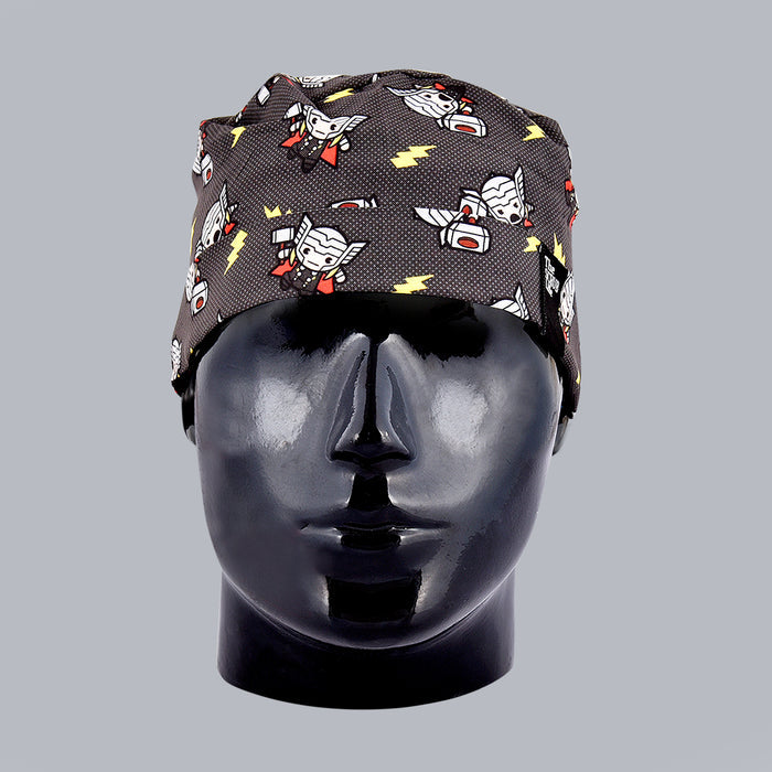 Tiny Comic Design Female Bun Cap 006