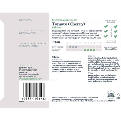 Tomato Seeds 'Siderno'