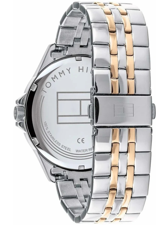 Tommy Hilfiger Round White Dial Analog Watch With Metal Strap - NDTH1791617