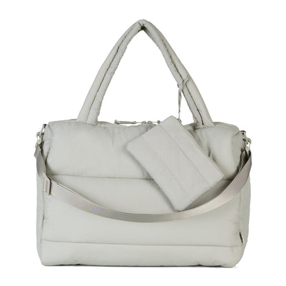 Tracker City Lux puffer Tote - Bentley