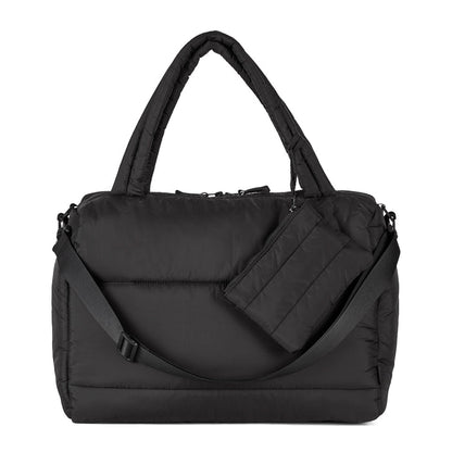 Tracker City Lux puffer Tote - Bentley