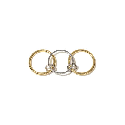 Triple Band Two Tone Ring
