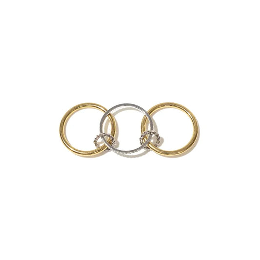 Triple Band Two Tone Ring