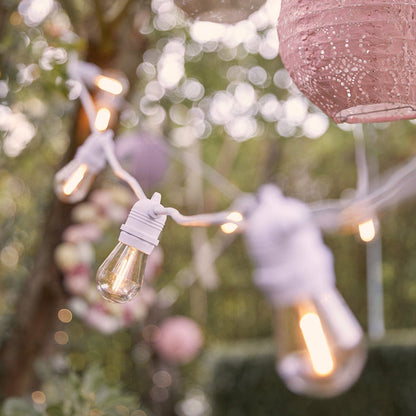 Ultimate Connect 15m 30 Warm White Festoon Lights White Cable