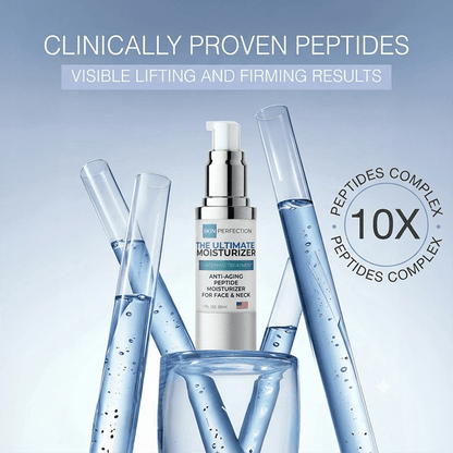 ultimate moisturizer visibly lifts and firms skin with ten times the peptides complex