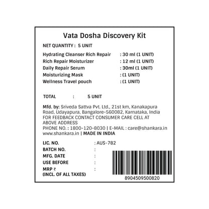 Vata Dosha Discovery Kit