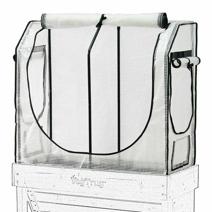 VegTrug Small WallHugger Greenhouse Frame & Multi Cover Set