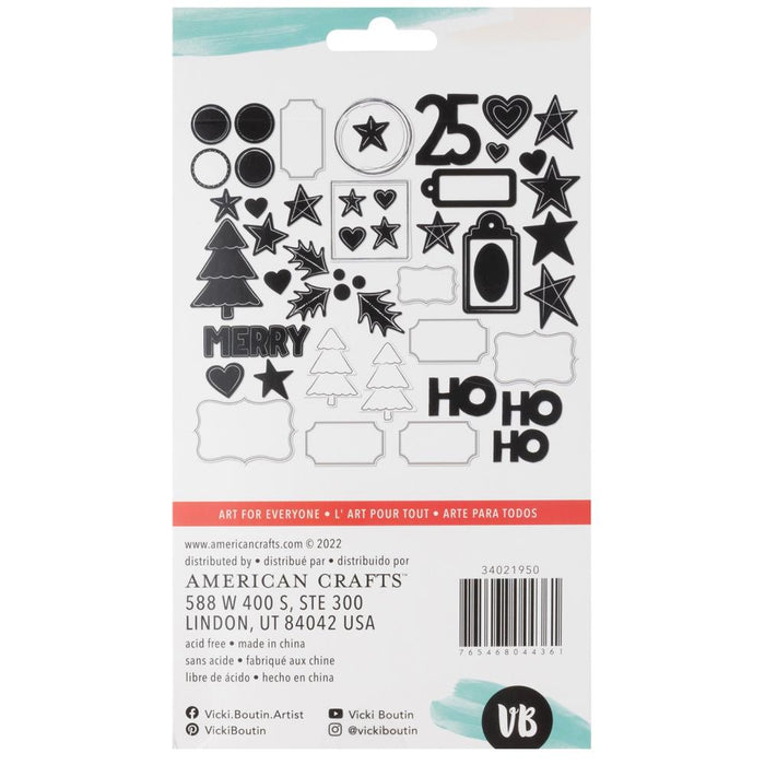 Vicki Boutin - Mixed Chipboard - Peppermint Kisses. This package includes 50 pieces. Available at Embellish Away located in Bowmanville Ontario Canada.