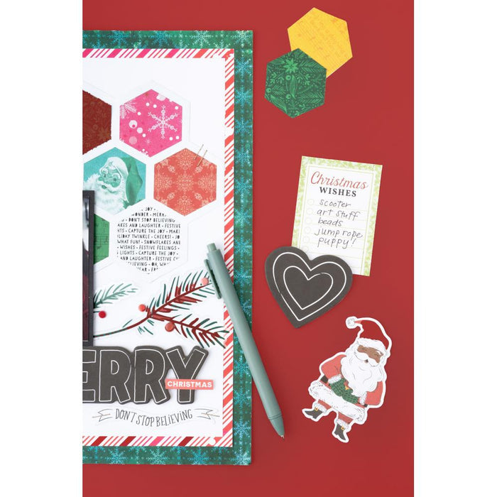 Vicki Boutin - Mixed Chipboard - Peppermint Kisses. This package includes 50 pieces. Available at Embellish Away located in Bowmanville Ontario Canada. Example by brand ambassador.