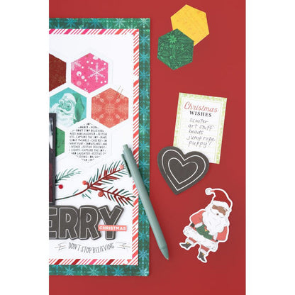 Vicki Boutin - Mixed Chipboard - Peppermint Kisses. This package includes 50 pieces. Available at Embellish Away located in Bowmanville Ontario Canada. Example by brand ambassador.