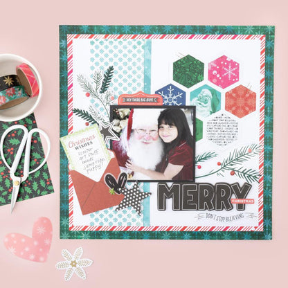 Vicki Boutin - Mixed Chipboard - Peppermint Kisses. This package includes 50 pieces. Available at Embellish Away located in Bowmanville Ontario Canada. Example by brand ambassador.