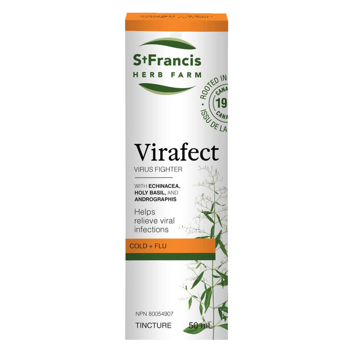 Box of St. Francis Herb Farm Virafect 50ml