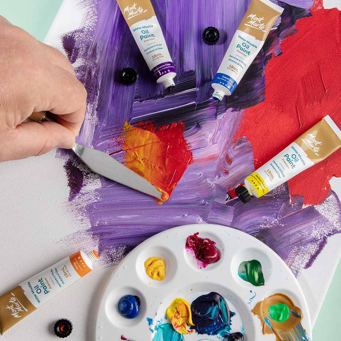 Water Mixable Oil Paint Intro Set Premium 8pc x 18ml  (0.6 US fl.oz)