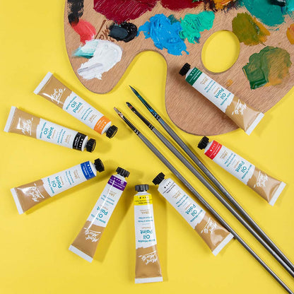 Water Mixable Oil Paint Intro Set Premium 8pc x 18ml  (0.6 US fl.oz)