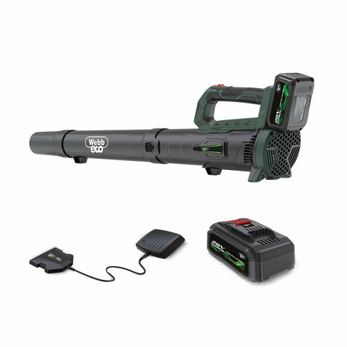 Webb Eco 20v 160mph Cordless Axial Blower 4ah Battery & Charger