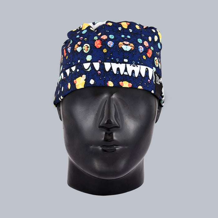 White Tooth N Gems Female Bun Cap 015