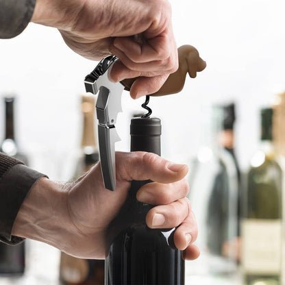 Fred & Friends Winer Dog corkscrew wine opener with a playful dog-shaped handle for opening bottles.