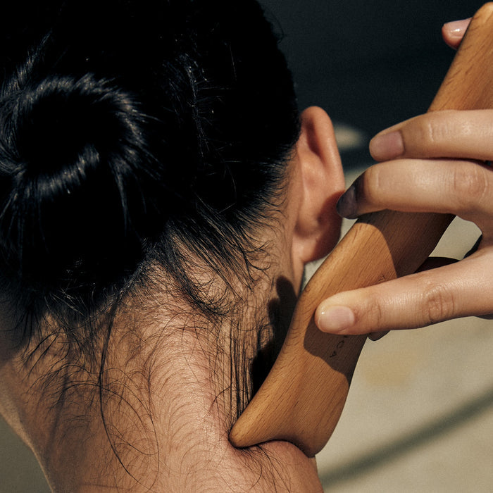 Wood Dolphin Face & Body Massage Tool