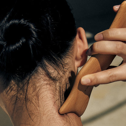 Wood Dolphin Face & Body Massage Tool