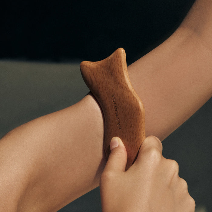 Wood Dolphin Face & Body Massage Tool