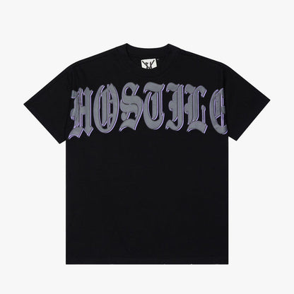 X HOSTIL -LOST IN SPACET . SHIRTE - HX-00017 - BLACK/PURP