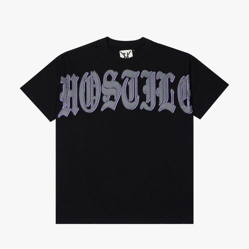 X HOSTIL -LOST IN SPACET . SHIRTE - HX-00017 - BLACK/PURP